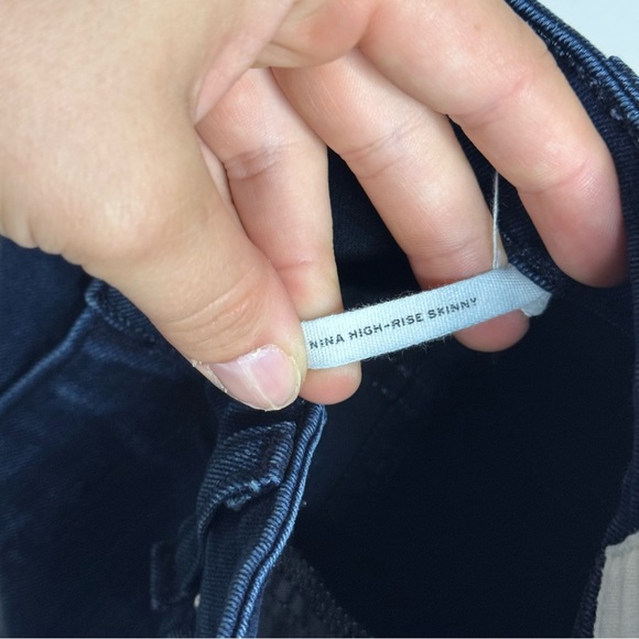 RAG & BONE Nina High-Rise Skinny Jeans Dark Wash New Gate Blue - Picture 12 of 15